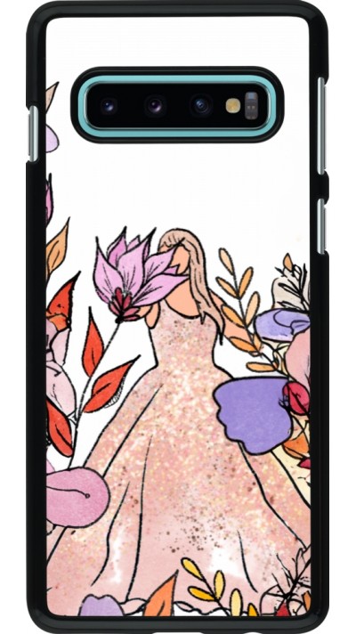 Coque Samsung Galaxy S10 - Taylor Swift Sketch - White