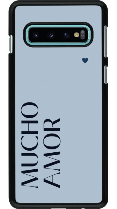 Coque Samsung Galaxy S10 - Valentine 2024 mucho amor azul