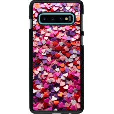 Samsung Galaxy S10 Case Hülle - Valentin 2025 Konfetti