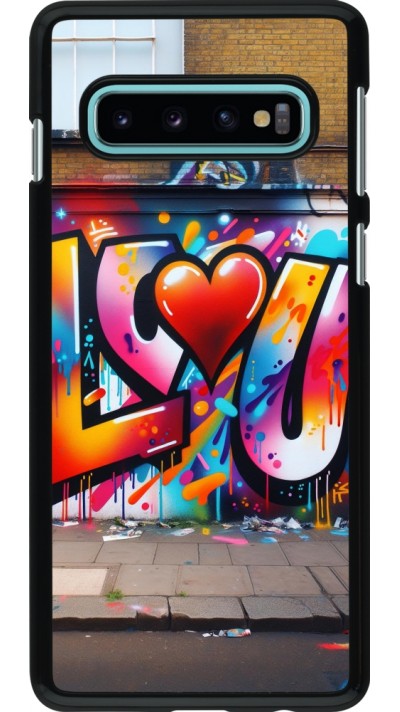 Coque Samsung Galaxy S10 - Valentine 2025 Love U Tag