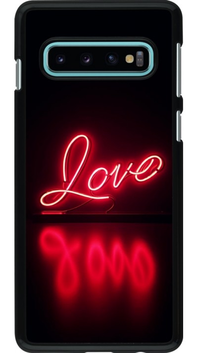 Coque Samsung Galaxy S10 - Valentine 2025 Neon Love