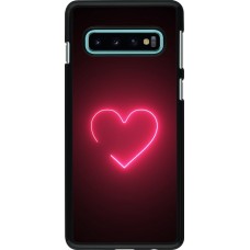 Coque Samsung Galaxy S10 - Valentine 2023 single neon heart
