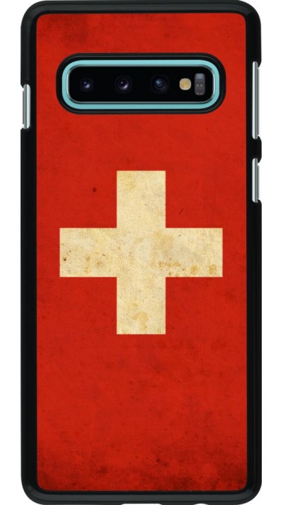 Coque Samsung Galaxy S10 - Vintage Flag SWISS
