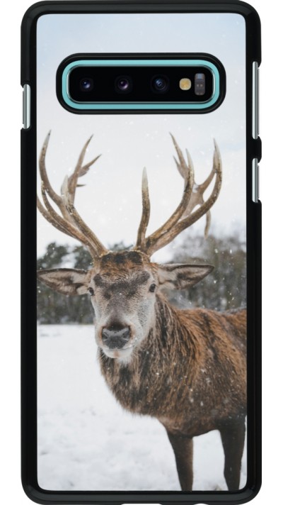 Samsung Galaxy S10 Case Hülle - Winter 25 Winter reindeer