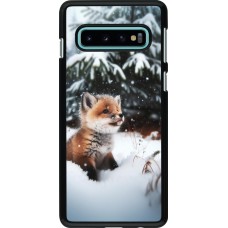 Samsung Galaxy S10 Case Hülle - Weihnachten 2023 Fuechslein Tanne