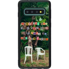 Coque Samsung Galaxy S10 - Silicone rigide noir Chairs DTMF