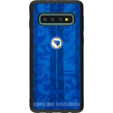 Coque Samsung Galaxy S10 - Silicone rigide noir Maillot de football Bosnie-Herzégovine 2026 personnalisable