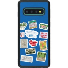 Coque Samsung Galaxy S10 - Silicone rigide noir Seals of the Dominican Republic DTMF