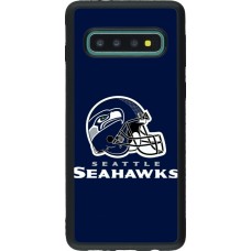 Samsung Galaxy S10 Case Hülle - Silikon schwarz Super Bowl 26 Seattle 3