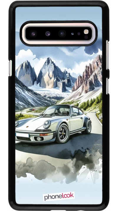 Samsung Galaxy S10 5G Case Hülle - Porsche 911 Berg Aquarell