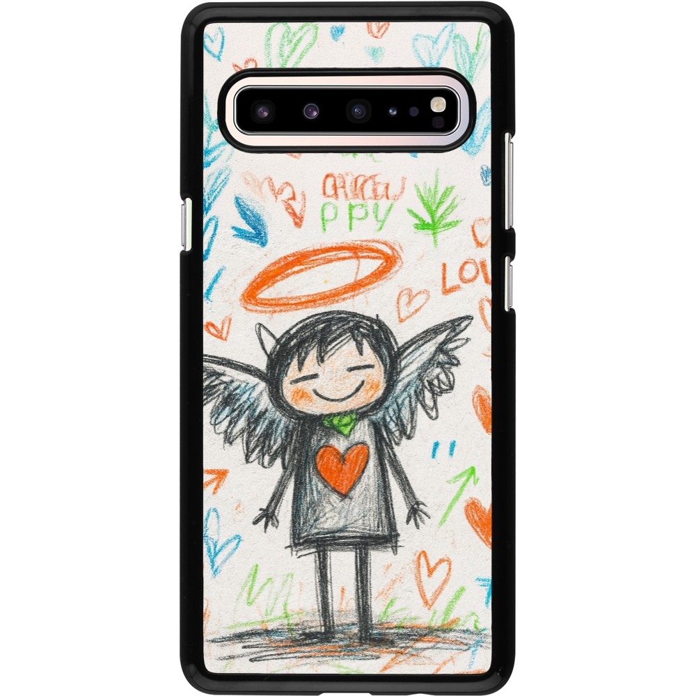 Coque Samsung Galaxy S10 5G - Little Angel Sketch Love
