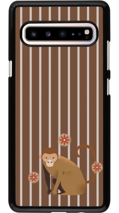Samsung Galaxy S10 5G Case Hülle - Monkey with stripes