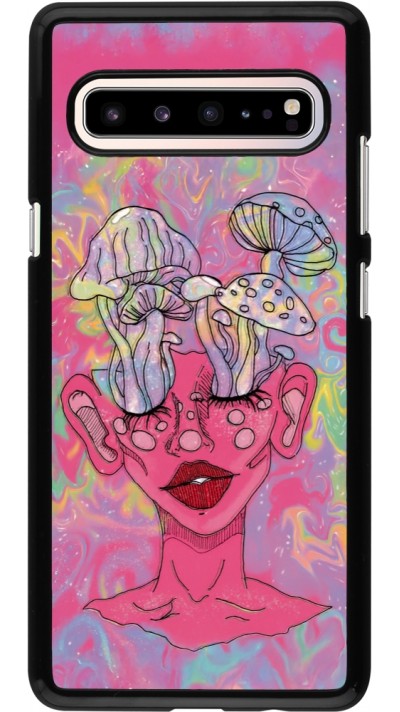 Coque Samsung Galaxy S10 5G - Psychedelic pink mushroom