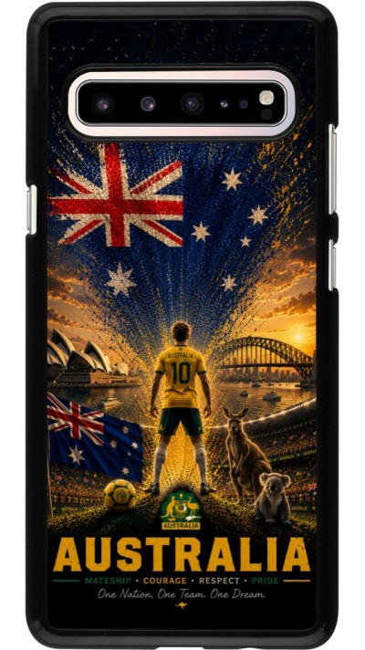 Coque Samsung Galaxy S10 5G - Football Australie splash 2026