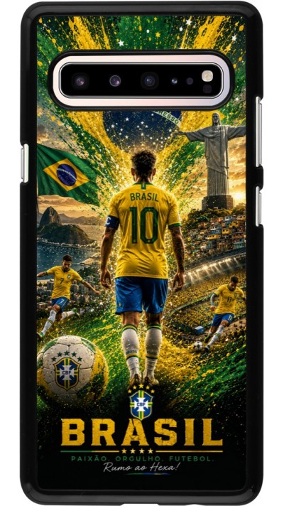 Coque Samsung Galaxy S10 5G - Football Bre?sil splash 2026