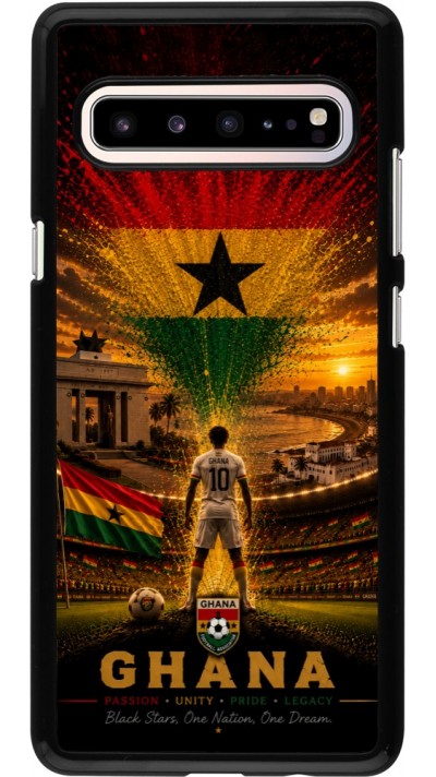 Coque Samsung Galaxy S10 5G - Football Ghana splash 2026
