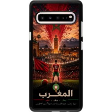 Coque Samsung Galaxy S10 5G - Football Maroc splash 2026
