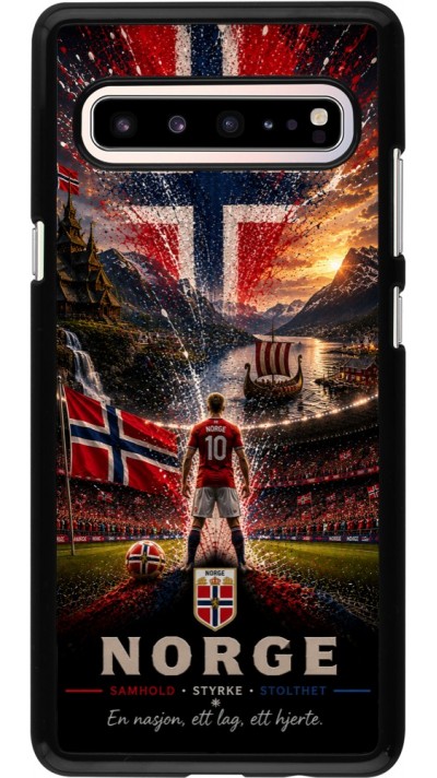 Coque Samsung Galaxy S10 5G - Football Norvège splash 2026