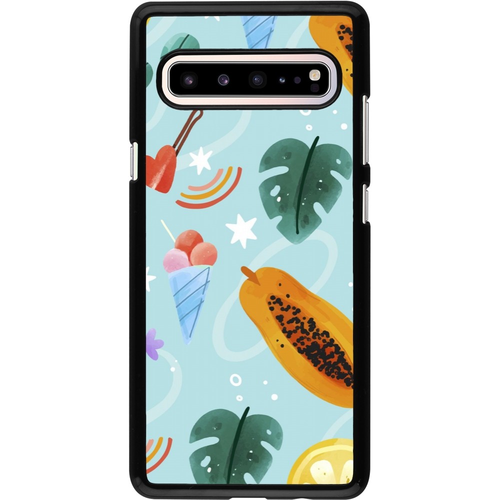 Coque Samsung Galaxy S10 5G - Summer 2025 Pattern papaya