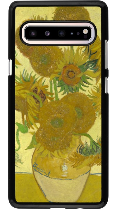 Samsung Galaxy S10 5G Case Hülle - Kunstbild - Sonnenblumen  - Van Gogh