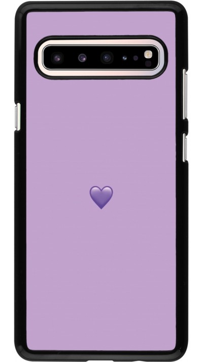 Coque Samsung Galaxy S10 5G - Valentine 2023 purpule single heart