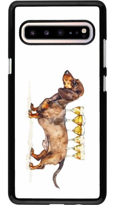 Coque Samsung Galaxy S10 5G - Wine Teckel