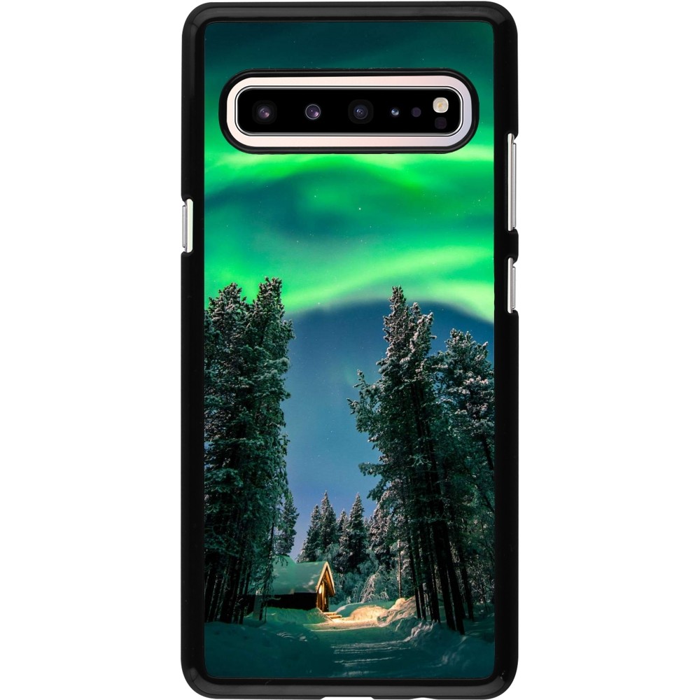 Samsung Galaxy S10 5G Case Hülle - Winter 22 Northern Lights