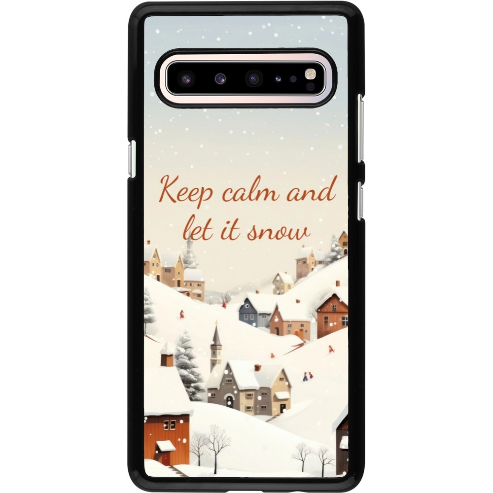 Coque Samsung Galaxy S10 5G - Winter 25 Winter Keep calm and let it snow