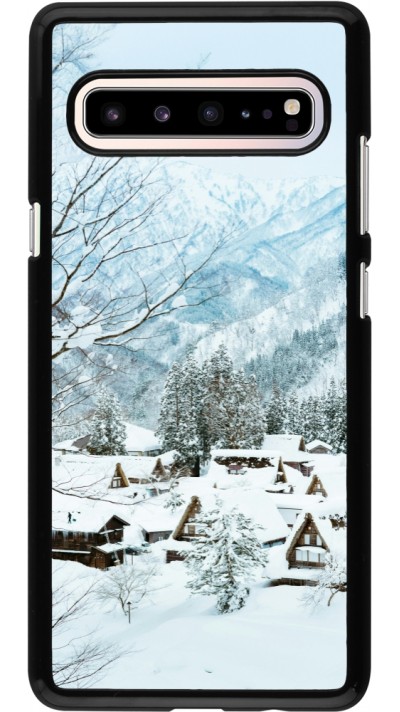 Coque Samsung Galaxy S10 5G - Winter 25 Winter snowy landscape