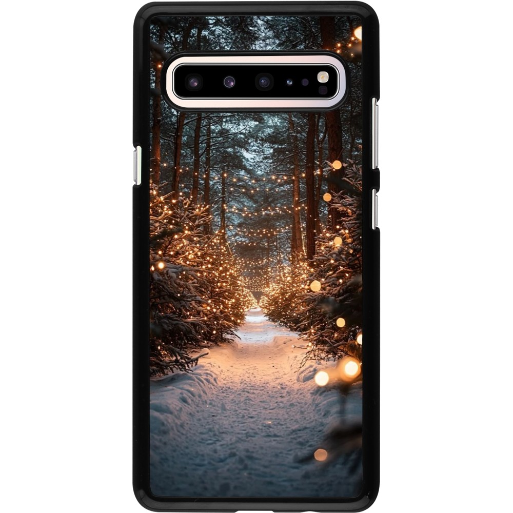 Coque Samsung Galaxy S10 5G - Winter 25 Winter snowy road