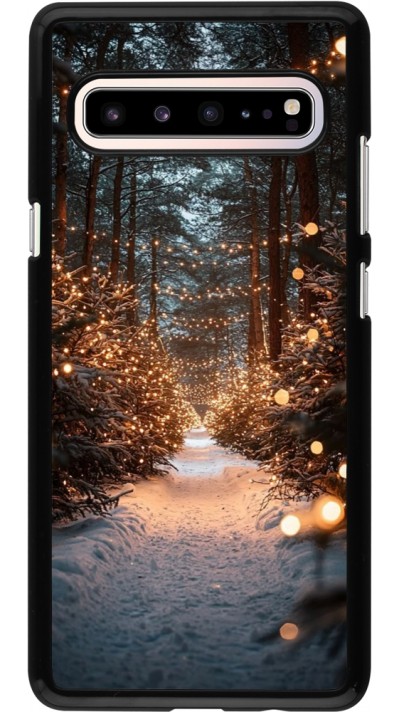 Coque Samsung Galaxy S10 5G - Winter 25 Winter snowy road