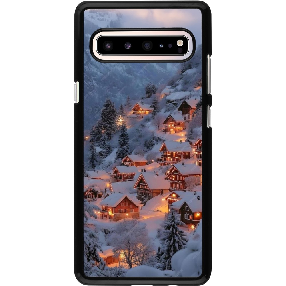 Coque Samsung Galaxy S10 5G - Winter 25 Winter snowy village