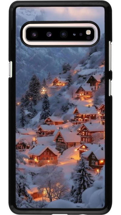 Coque Samsung Galaxy S10 5G - Winter 25 Winter snowy village