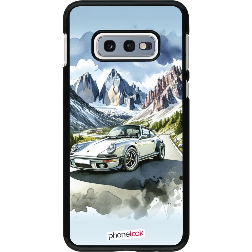 Coque Samsung Galaxy S10e - Porsche 911 Mountain Watercolor