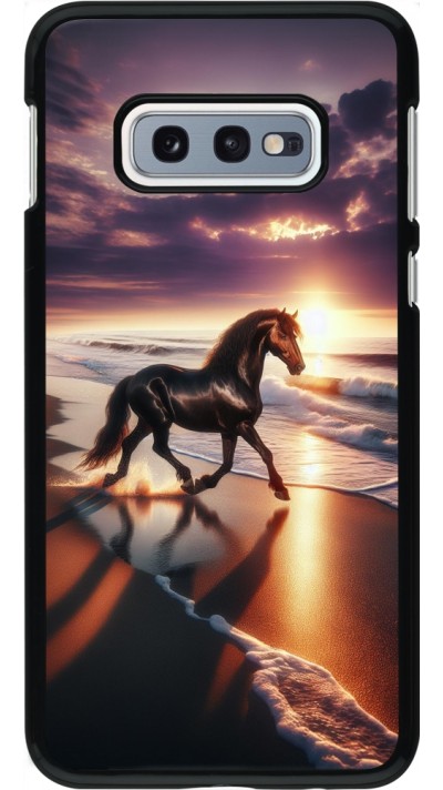 Coque Samsung Galaxy S10e - Cheval majestueux plage