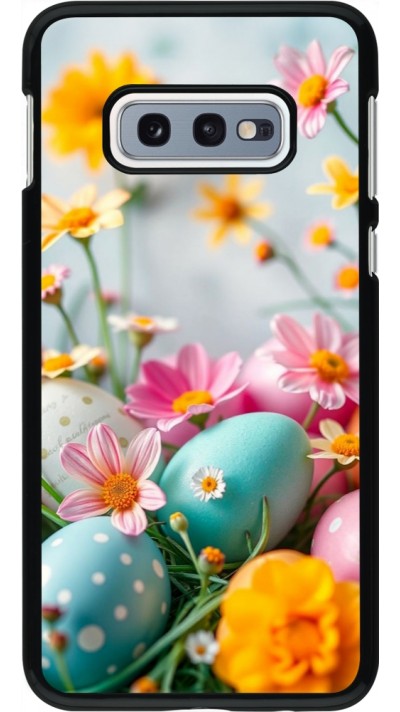 Coque Samsung Galaxy S10e - Easter 2026 Eggs with flowers