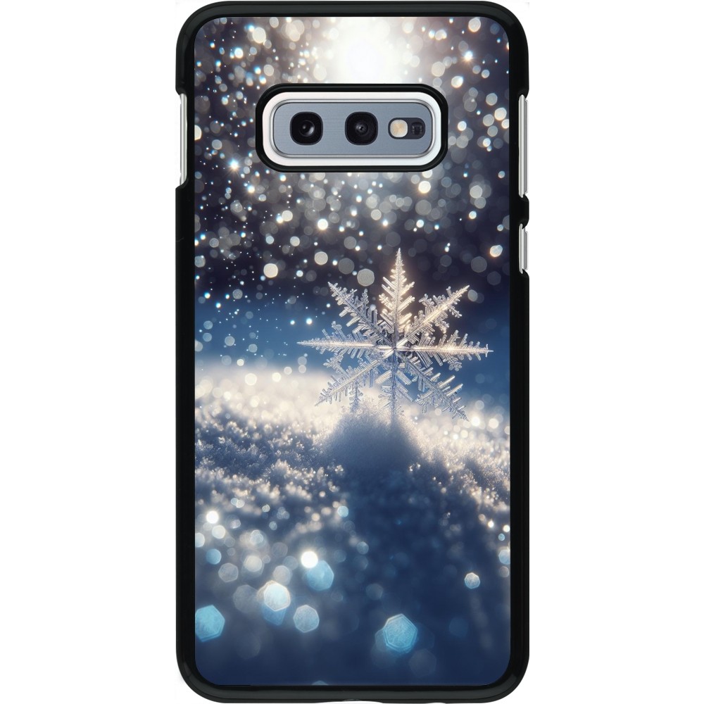 Samsung Galaxy S10e Case Hülle - Schneeflocke Solar Glanz