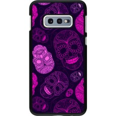 Samsung Galaxy S10e Case Hülle - Halloween 2023 pink skulls