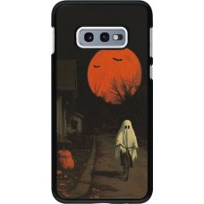 Samsung Galaxy S10e Case Hülle - Halloween 2025 Ghost on a bicycle