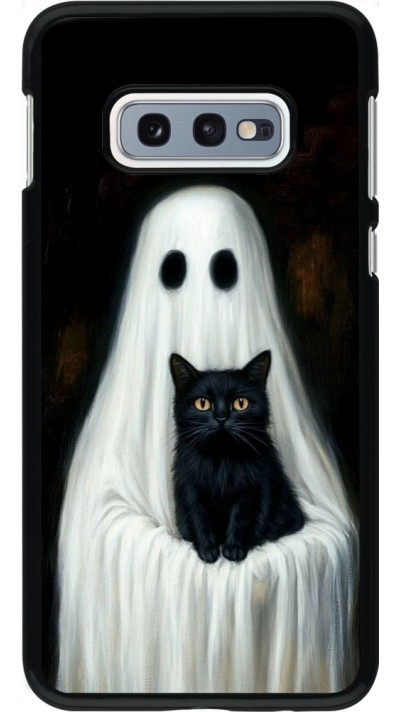 Samsung Galaxy S10e Case Hülle - Halloween 2025 Ghost with black cat