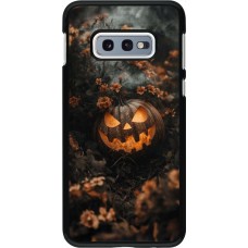 Samsung Galaxy S10e Case Hülle - Halloween 2025 Pumpkin with flowers