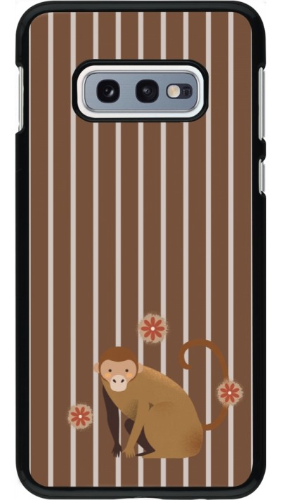 Samsung Galaxy S10e Case Hülle - Monkey with stripes