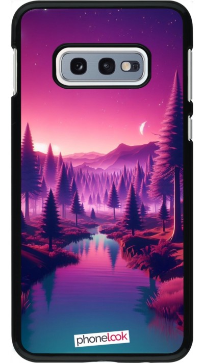 Coque Samsung Galaxy S10e - Paysage Violet-Rose