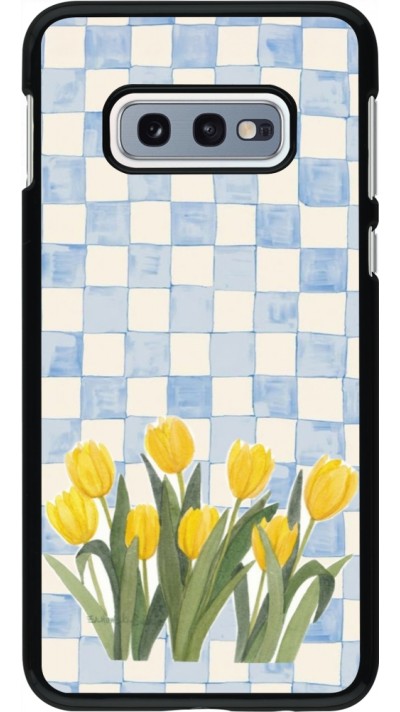 Coque Samsung Galaxy S10e - Blue vichy tulips 2026
