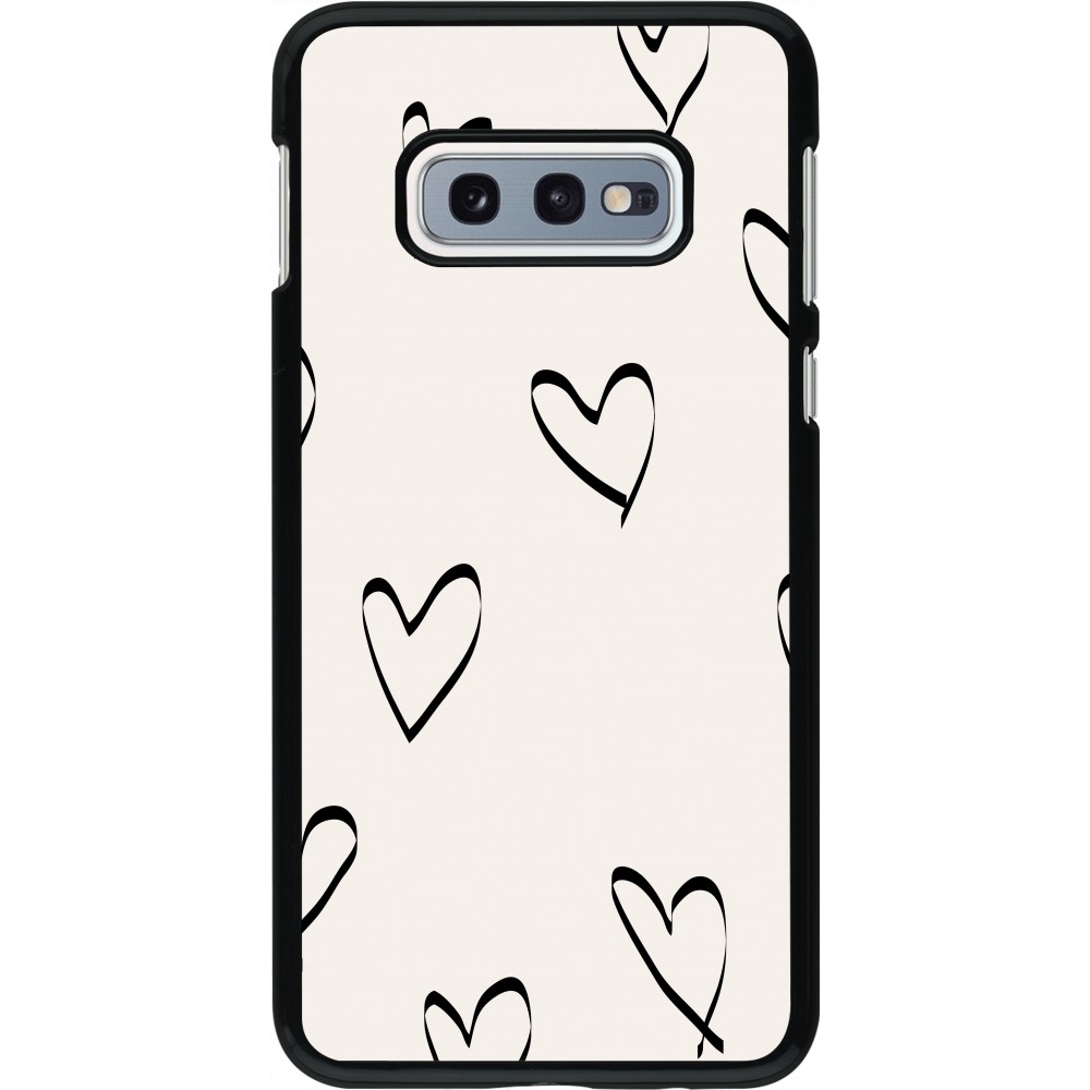 Coque Samsung Galaxy S10e - Valentine 2023 minimalist hearts