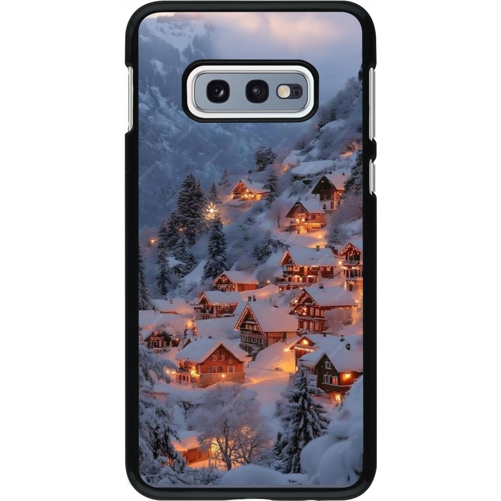 Coque Samsung Galaxy S10e - Winter 25 Winter snowy village