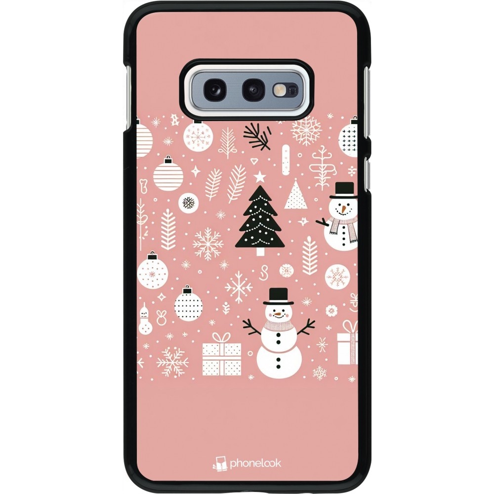Samsung Galaxy S10e Case Hülle - Weihnachten 2024 Rose Schneemann Weihnachten
