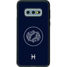 Samsung Galaxy S10e Case Hülle - Silikon schwarz Astrologie Fische