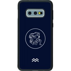 Samsung Galaxy S10e Case Hülle - Silikon schwarz Astrologie Wassermann