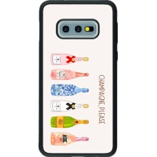 Samsung Galaxy S10e Case Hülle - Silikon schwarz Champagne Please